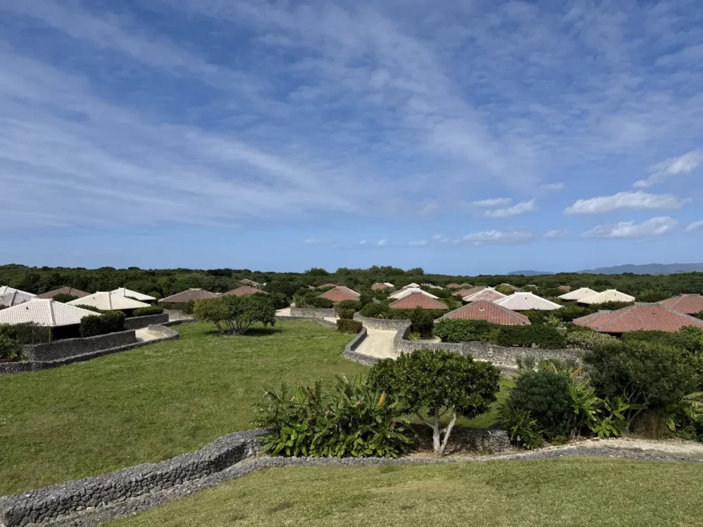 星のや竹富島の高台からの眺め