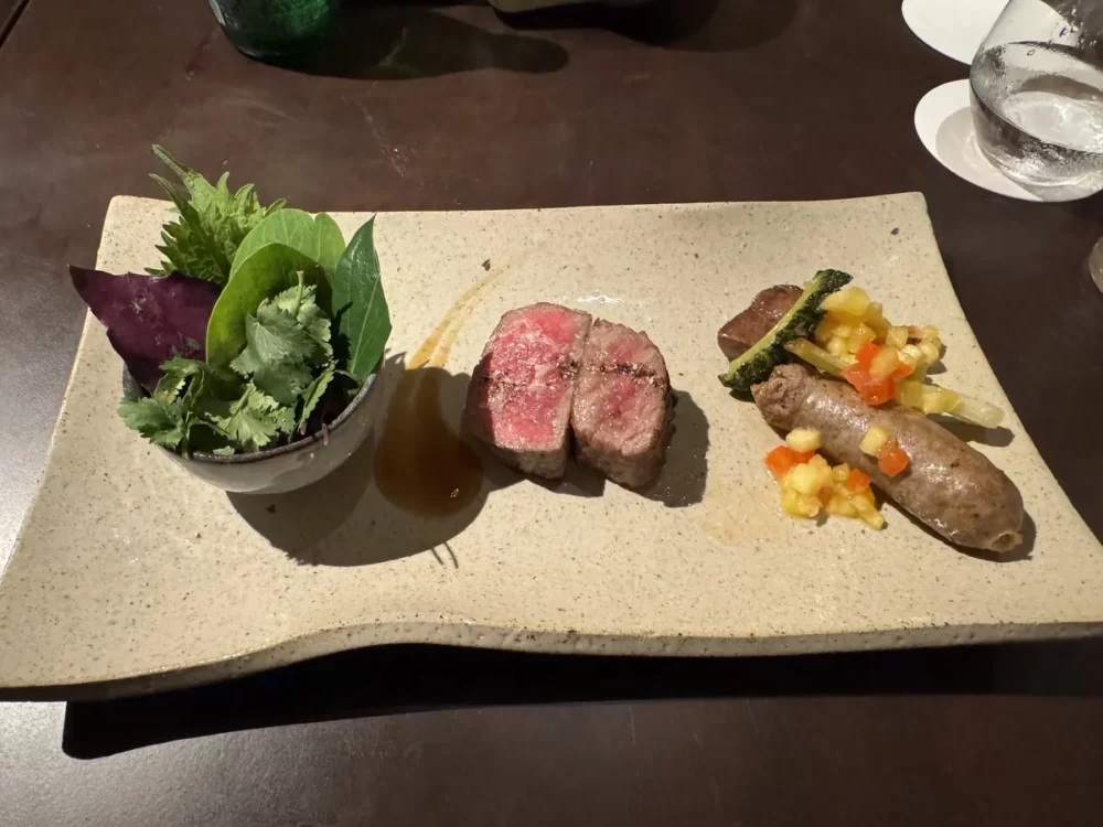 島草チュロスのデザート