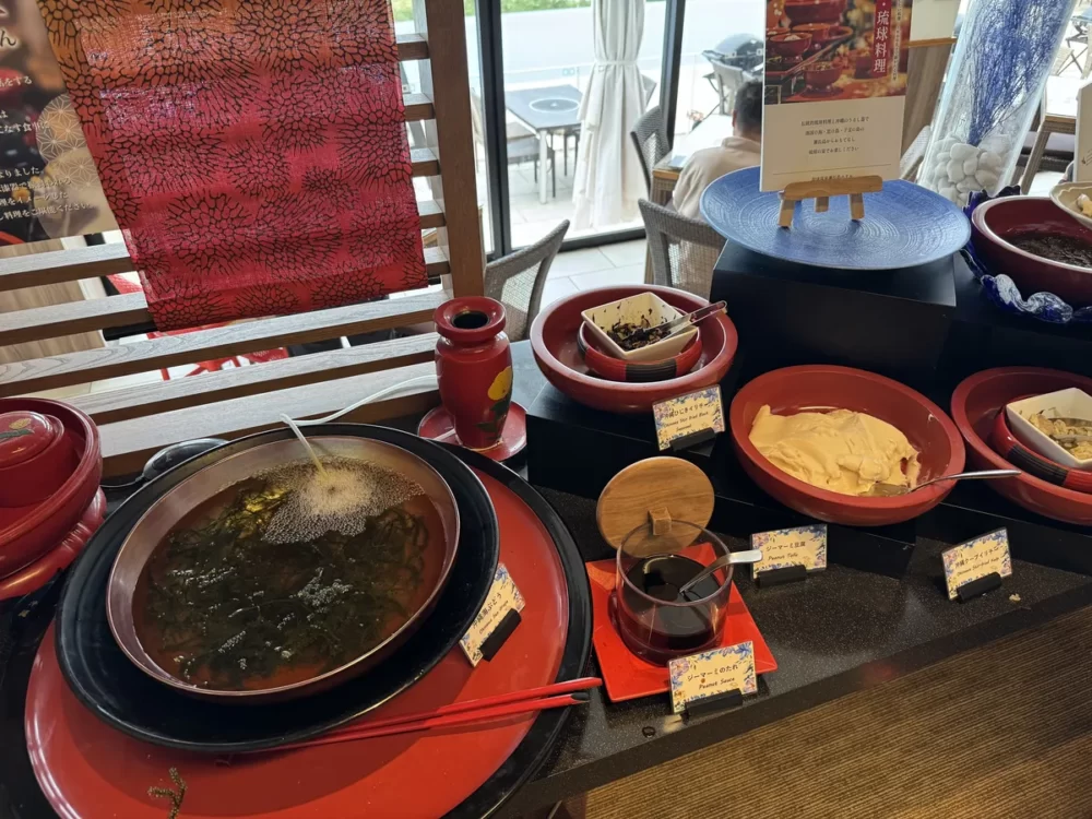 朝食の和食コーナー