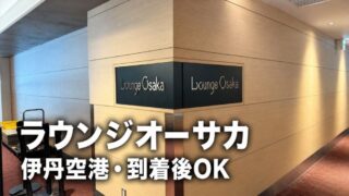 ラウンジオーサカ 伊丹空港・到着後OK（中央ブロック3階エントランスを背景にしたアイキャッチ）