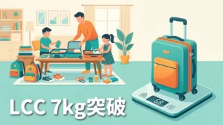 LCC荷物制限7kg突破イメージ