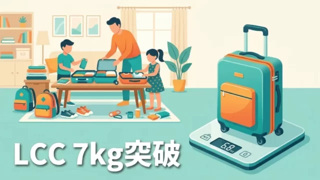 LCC荷物制限7kg突破イメージ